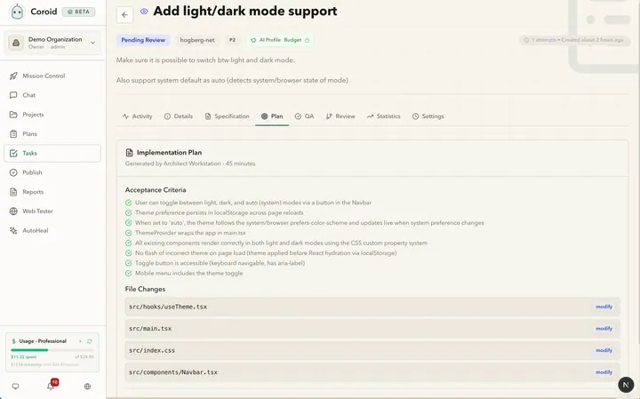 Thumbnail of Coroid implementation plan